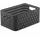 Rotho Aufbewahrungskorb Country 4 l 23,7 x 15,8 x 10,8 cm anthrazit