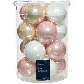 Kaemingk Weihnachtskugeln Glas Durchmesser 8 Cm, 16er-set