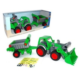 Wader Farmer Technik Traktor inkl. Frontlader und Anhänger (37756)