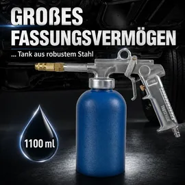 Trutzholm Druckbecherpistol zur Hohlraumversiegelung inkl. Schläuche Hakendüse Runddüse