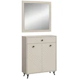 MID.YOU Garderobenkombination Notes 80x190x35 beige