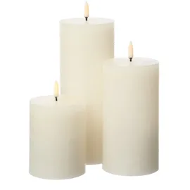 uYuni LED Kerzenset PIA 3 St. creme