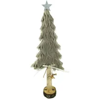 Trendline Deko Holz Tannenbaum 43 x 5 x 13,5 cm Braun