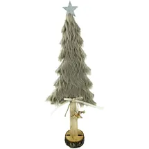 Trendline Deko Holz Tannenbaum 43 x 5 x 13,5 cm Braun