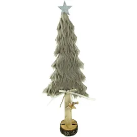 Trendline Deko Holz Tannenbaum 43 x 5 x 13,5 cm Braun