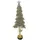 Trendline Deko Holz Tannenbaum 43 x 5 x 13,5 cm Braun
