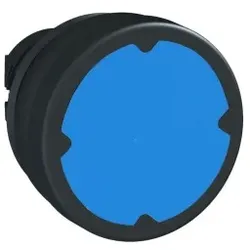 Schneider Electric ZB5AC680 Drucktaster, Frontelement, Harmony XB5, Kunststoff, 22mm, blau, unbeschriftet, tastend, für schwierige Umgebungen