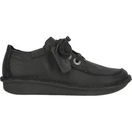 CLARKS Funny Dream Brogue, Schwarzes Leder, 39,5