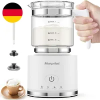 Morpilot Milchaufschäumer Elektrisch, 130-500Ml 600W, 4 in 1 Milchschäumer Für H