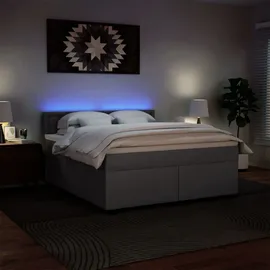 vidaXL Boxspringbett 180 x 200 cm Grau