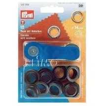 Prym Ösen und Scheiben 14mm, brüniert