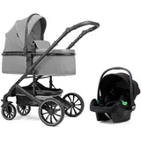 Pixini Kalani Kinderwagen 3in1 Set glossy silver | Gr.: onesize