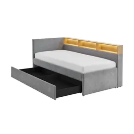 Möbel Kraft Polsterbett 112 x 210 cm Grau