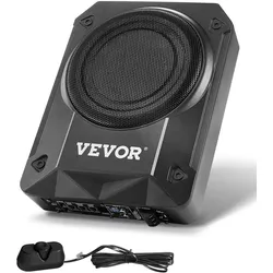 VEVOR Untersitz-Auto-Subwoofer 800W Schlankes Aktives Subwoofer-System 203mm
