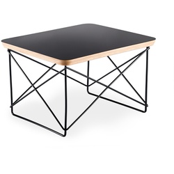 Vitra Beistelltisch Occasional Table LTR Platte schwarz, Designer Charles & Ray Eames, 25x39.2x33.5 cm