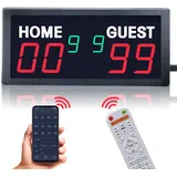 YZ LED Digitale Anzeigetafel Elektronisch, Scoreboard Digital, Tischtennis Zähler, Tennis Punktezähler Digital, Volleyball Zähltafel, APP&Fernbedienung