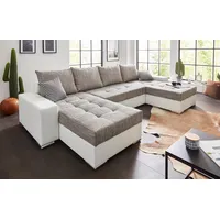 Collection AB Wohnlandschaft mit 4 gleich großen Rückenkissen, grau