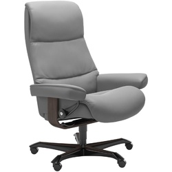 STRESSLESS Bürostuhl View Office Leder Grau Batick Wild Dove