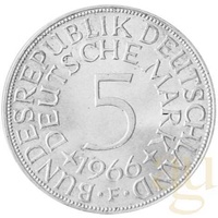 5 DM Kursmünzen BRD 625er Silber (1951-1974)