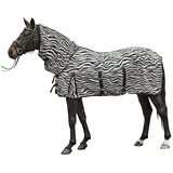 HKM Fliegendecke mit Halsteil und Bauchlatz 165 cm Zebra