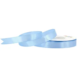 12mm Satinband 25m Schleifenband Geschenkband Dekoband Stoffband Eisblau