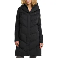 Ragwear NATALKA VEST Damen Frauen Weste,Stepp-Weste lang, Weste lang,ärmellos,Kapuze,Grau,L - L