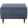 Home Affaire Hocker Chamby Mikrofaser 70 x 46 x 64 cm Blau
