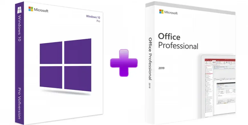 Microsoft Windows 10 Professional + Office 2019 Professional (Bundle)