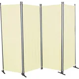 Angerer Paravent 4-teilig, PE, ca. B220/H165 cm, beige