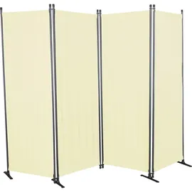 Angerer Paravent 4-teilig, PE, ca. B220/H165 cm, beige