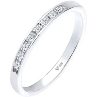 Elli DIAMONDS Aufsteckring Funkelnd Diamant (0.04 ct) 925 Silber Ringe Damen