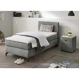 INOSIGN Boxspringbett Alinas\ OTTOs Choice! Topseller, inkl. Topper, und Zierkissen, in unterschiedlichen Breiten lieferbar, grau