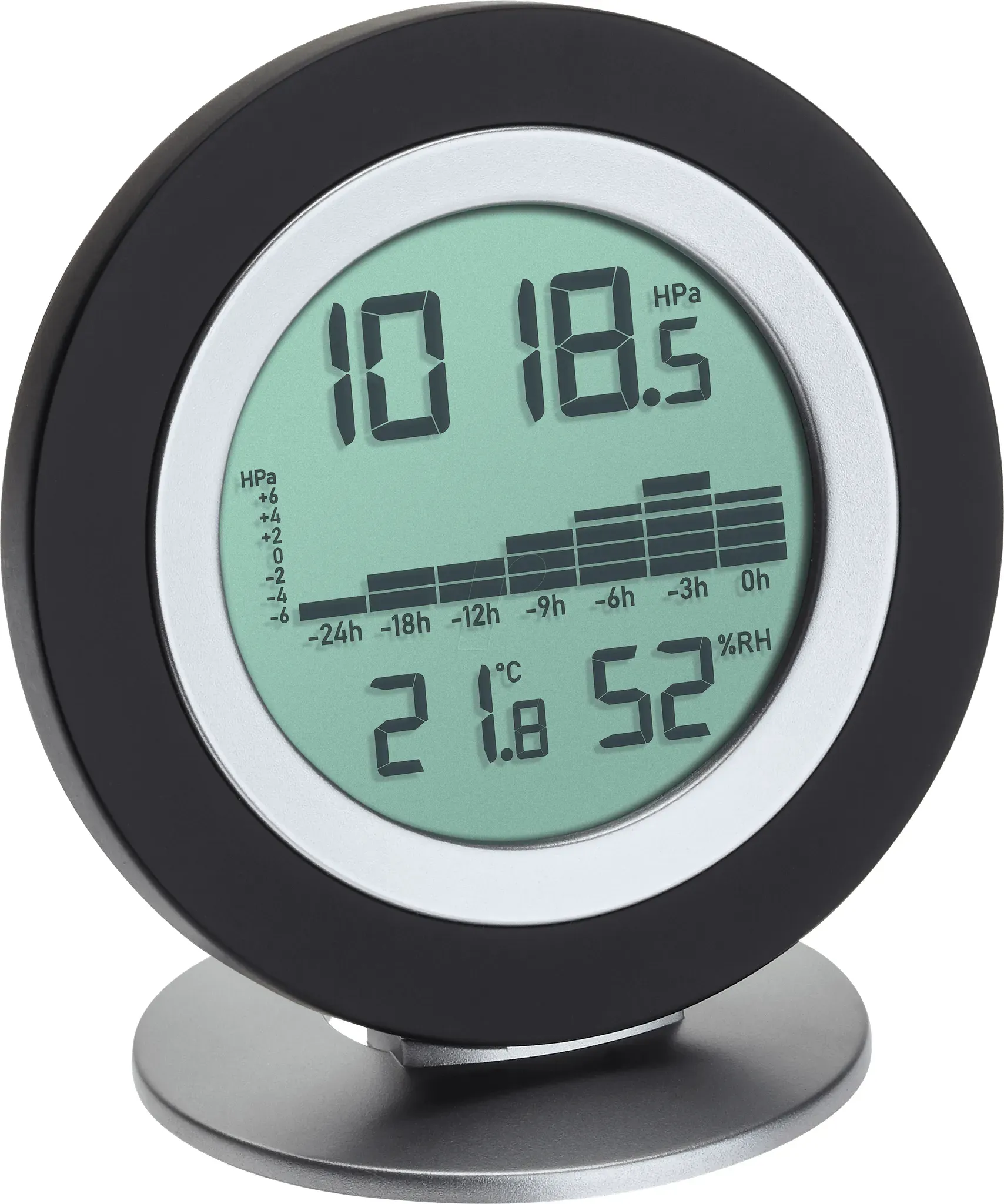 Preisvergleich Produktbild TFA 35115401 - Thermo-Hygrometer, digital, schwarz/alu