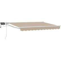 vidaXL Gelenkarmmarkise 350 x 250 cm beige