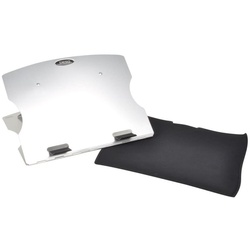 DESQ Notebook-Ständer 35 x 24 x 0,6 cm Aluminium Monitorständer silberfarben