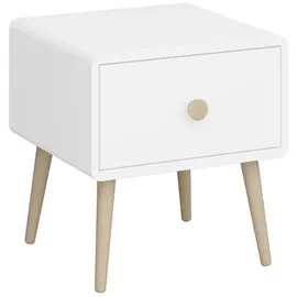VCM ebuy24 Nachttisch 1 Schublade Weiß