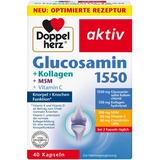 Doppelherz Glucosamin 1550 + Kollagen + MSM + Vitamin C - als Beitrag zur normalen Kollagenbildung für eine normale Knorpelfunktion - 40