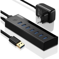 Ugreen US219 (USB A), Dockingstation - USB Hub, schwarz