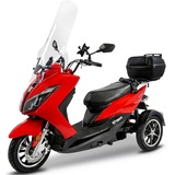 Maximus 3-Rad E-Mobil MX3-25 - 25 km/h, 2x Lithium Akkus, rot