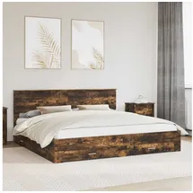 vidaXL Bettrahmen 200 x 200 cm Braun