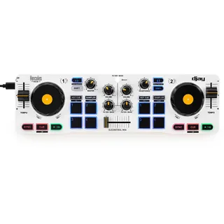 Hercules DJControl Mix - Drahtloser Bluetooth-DJ-Controller für Smartphones - djay App - 2 Decks
