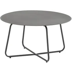 idyl Loungetisch Matur ⌀ 73 cm Edelstahl Grau Anthrazit