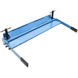 Wiltec Blechbiegemaschine 910 mm Arbeitsbreite, max. 135° Biegewinkel, Abkantbank Blech Abkanten aus Gusseisen in Blau und Grau