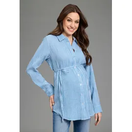 NEUN MONATE Umstandsshirt NEUN MONATE "Umstands-Bluse, Musselin, Streifenbluse", Damen, Gr.