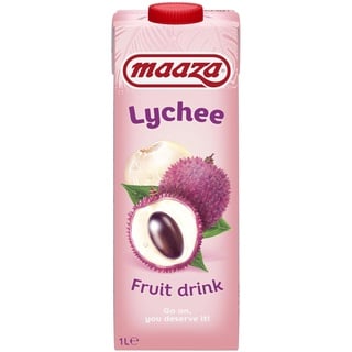 Maaza Lychee Fruit Drink, Litschi Fruchtsaft zum Genießen, 6x1l