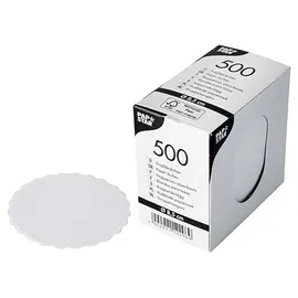 Papstar Tropfdeckchen rund Ø 8,5 cm 500 St. Weiß