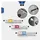 BRILLIANT TOOLS Vierkant-Adapter-Satz 1/4' + 3/8' + 1/2', 3-tlg.