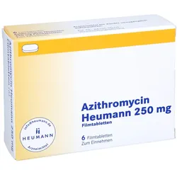 AZITHROMYCIN Heumann 250 mg Filmtabletten 6 St