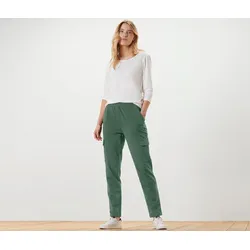 Tchibo - Joggpants mit Cargo-Taschen - Damen - Gr. XXL - dunkelgrün
