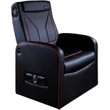 X Rocker Shift Luxe Jr 2.1 Ottoman Gamingsessel Rot, Schwarz -